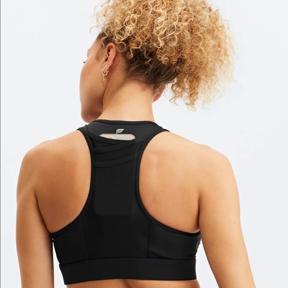 Fabletics Trinity High Impact Black Sports Bra Size L - Picture 4 of 11